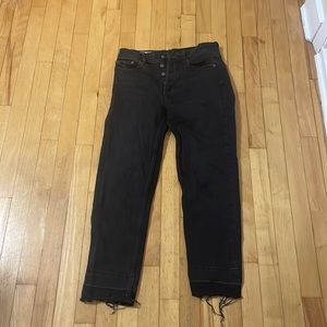 Size 26/2 cheeky high rise black GAP jeans